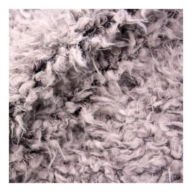 China Long Faux Shearling Goat Hair Mongolian Texture Lamb Fur Super Soft Curly Custom Made Cloth Coat for sale