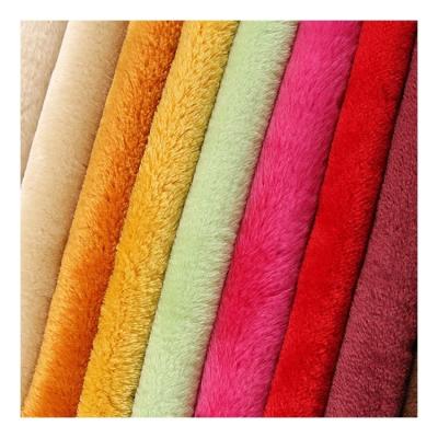 China Other high quality knitted 100% polyester plush fabric for making soft toys for sale