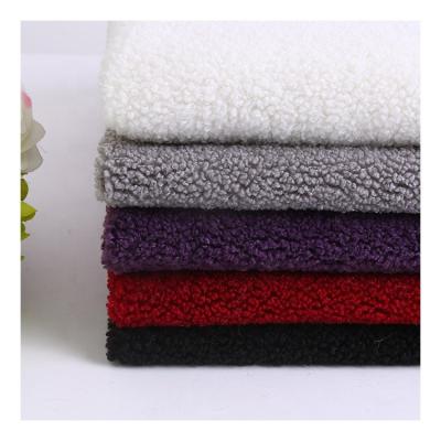 China Other High Quality 100 Polyester Teddy Bear Fur Sherpa Fleece Fabric for sale