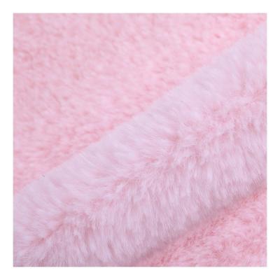 China Fashionable high quality faux rabbit fur fabric for garment for sale