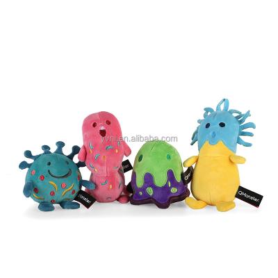 China Hot Selling Cute Viable Plush Soft Bacteria Series Interactive Goods Including Catnip For Indoor Play Cat Toy Interact for sale