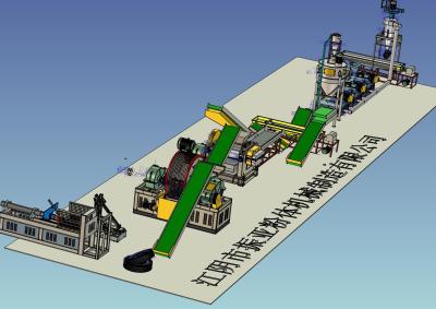 China De Banden die van het ontvezelmachineafval Installatie, Energie van de Band de Kringloopmachine recycleren - besparing Te koop