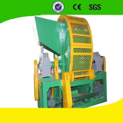 China Double Shaft Scrap Tyre Recycling Plant For Car Tyre , Low Noise for sale