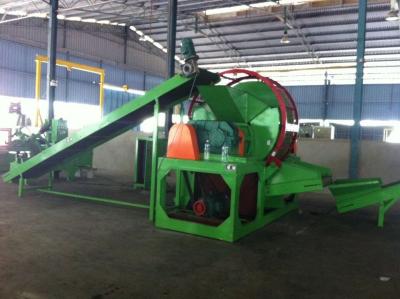 China Shredder Tires Recycling Machines / Waste Tire Recycling Industry for sale