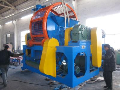 China Automatic Tyre Rubber Recycling Shredder Machine Tire Circle Cutting for sale