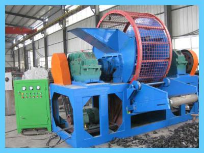 China Car Truck Tyre Shredding Machine Wearable PLC Controlled System for sale