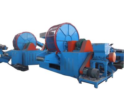 China Scrap Tire Shredder Machine , Tire Shredding Machine 16R/Min Cutter Rotate for sale