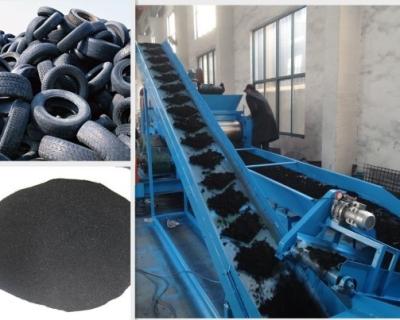 China Vehicle Tyre Rubber Granulator Machines Recycled PLC Control System for sale