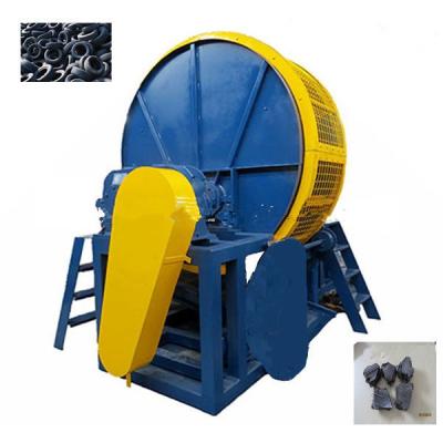 China Vertical Tire Shredder Tyre Recycling Equipment Rubber Mulch High Power for sale