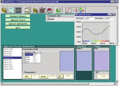 China Specrophotometer Color Matching Software Ergonomic Design For Color Cottection for sale