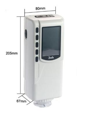 China Textile Pantone Color Chart Reader Portable Colorimeter 3nh NR60CP 205*67*80mm Dimension for sale