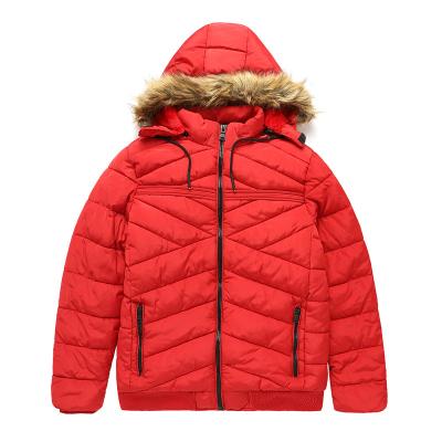 China Wholesale High Quality Viable Winter Men Warmly Waterproof Jacket With Fur Hooded Quilted Jacket for sale