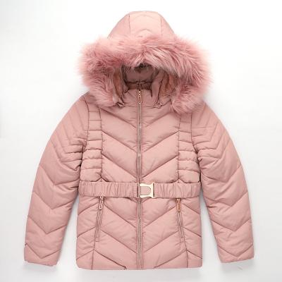 China Anti-wrinkle OEM women's coats and jackets parka winter jacket with fur hood (need make it new) for sale