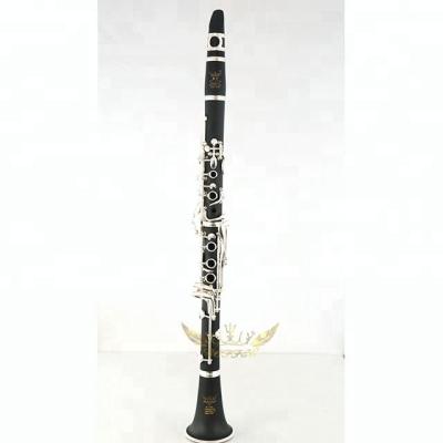 China Silver Plated Compound Wood Silver Plated Bb 17 Tone Clarinet German Master System Clarinet for sale