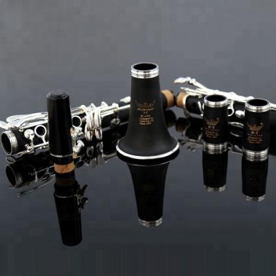 China Musical Instrument For Professional Clarinet Woodwinds Trade Insurance A306 17 Keys Bakelite Nickel Plated Bb Tone Clarinet for sale