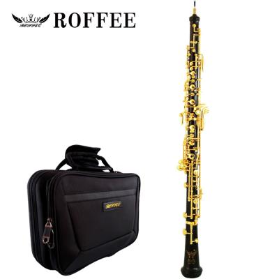 China Ebony Professional Performance Level ROFFEE V8 Ebony Body Semi Automatic Gold Plated Oboe for sale