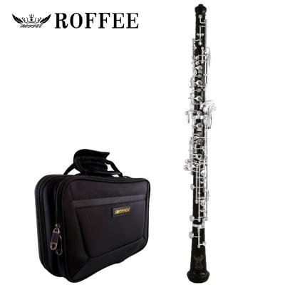 China Ebony Wood Roffee Adult Type Silver Plated Ebony Semi Automatic Oboe for sale