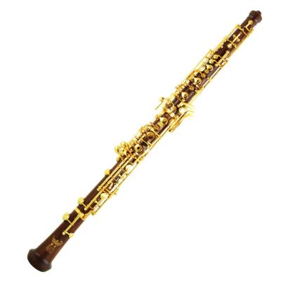 China Redwood Roffee Wood Full Automatic Redwood Body 18K Gold Plated Master Performance Level Professional Oboe for sale