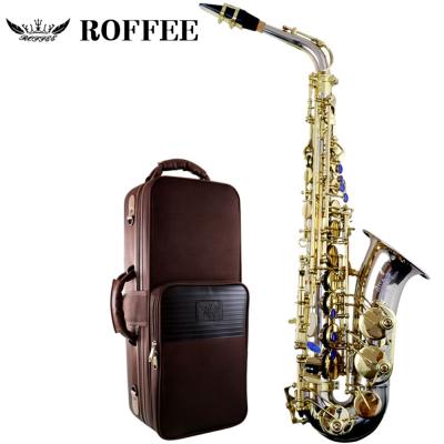 China Gold Lacquer ROFFEE C5 Professional Performance Level Alto Cupronickel Eb Tone Saxophone for sale