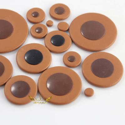 China Instrument Leather Accessories For ROFFEE Woodwinds 1 Set Saxophone Sound Hole Leather Pads Yellow Multiple Color for sale