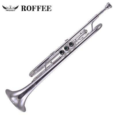 China Performance Level Original Professional Brass Body ROFFEE M600 Import Silver Plated Tone Trumpet Bb for sale