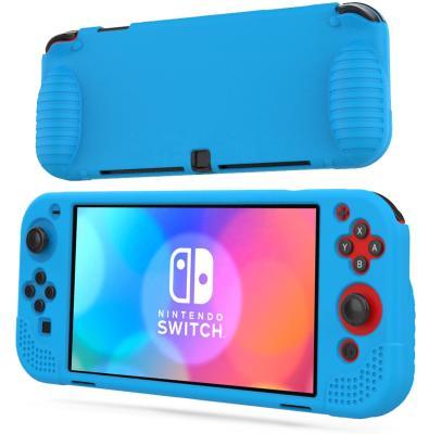 China Protective HOXC Nintendo Switch OLED Silicone Protective Case, Ergonomic Grip Grip Silicone Cover For Nintendo Switch Pro Console for sale