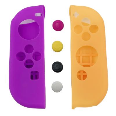 China Protective Shock Proof HOXC Silicone Mixed Colors Compatible Protective Case for OLED Switch and Joy-Con Controller with 13 Thumbstick Covers for sale