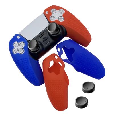 China HOXC Multi-Color Protective Ergonomic Soft Controller Non-slip Silicone Case Grips For PS5 Silicone Protector Skins With Thumbstick Caps for sale