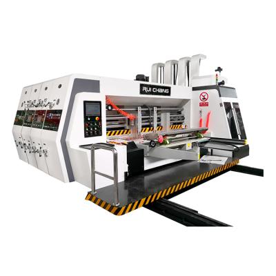 China Corrugated Cardboard Box Flexo Printing Full Automatic Sloting Machine Best Price 2 Color Printing for sale