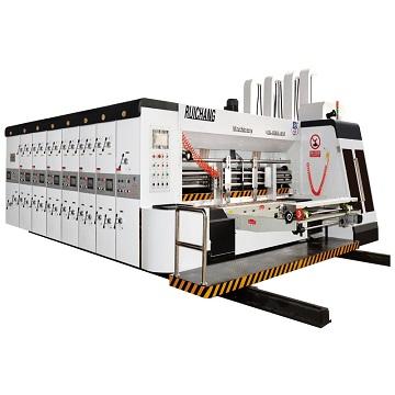 China Garment Shops High Speed ​​Flexo Printing Die Cutting Slotting Carton Box Packing Machines for sale