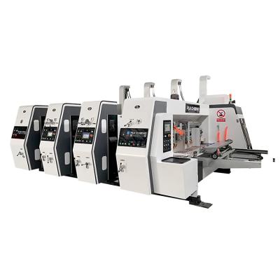 China Hotels corrugated cardboard box making machines and carton paper making machines set with printing slotting and die cutting feature price for sale