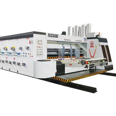 China Carton Printer Cheap Automatic Advance Feeder Flexo Rotary Cardboard Box Printing Slotting And Die Cutting Machine for sale