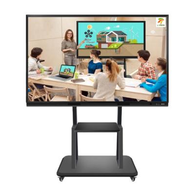 China School/Meeting/Training Dual 85 Inch System Network Whiteboard Electronic Teaching Screen Kiosk for sale