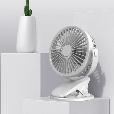 China 162g Rechargeable Clip Fan USB Oscillating Desk Fan With 3000mAh Battery for sale