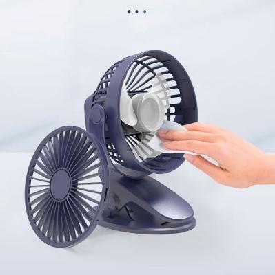 China Quiet Air Cooling Portable Clip Fan 143*83*165mm Push Button Control for sale