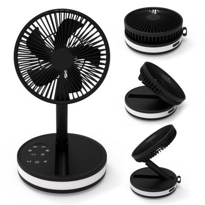 China HEBRONFAN Pedestal Table Fan Desktop USB Rechargeable Fan Portable Outdoor Led Ceiling for sale