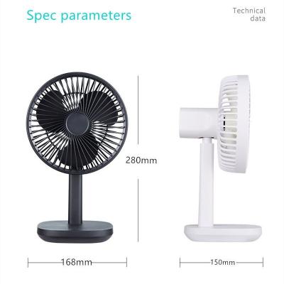 China HEBRONFAN Rechargeable Desktop Fan 506g Battery Powered for sale