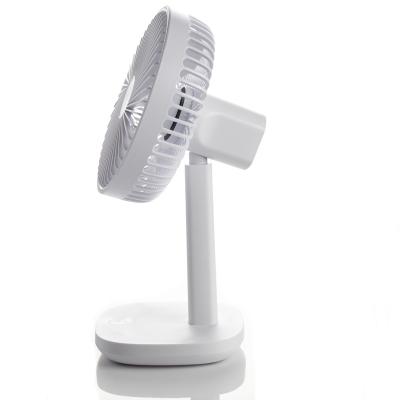 China USB Rechargeable Table Fans 5 Volts Battery Fan With Light for sale