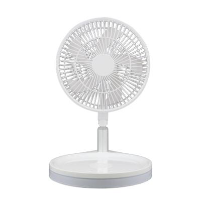 China Customized Rechargeable Stand Fan Remote Control Mute Timing Retractable Folding Fan for sale