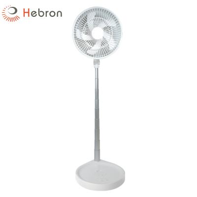 China Customized USB Recargable Folding Floor Fan Foldaway Telescopic Pedestal Fan for sale