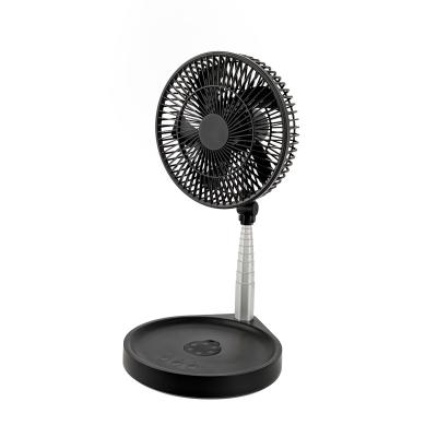 China Hebron Mini USB Rechargeable Fan 900-1240 RPM Telescopic Folding USB Charging Fan for sale