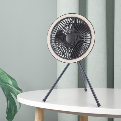 China Customized Foldable Pedestal Fan Rechargeable Portable USB Tripod Stand Fan for sale