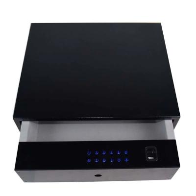 China Slide Out Key Wardrobe Metal Jewelry Safe Box With Fingerprint Unlock JDBXX for sale