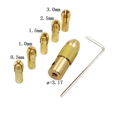 China Drilling for ABS Electric Motor Spindle Mini Chuck Fixture Clamp 0.5mm-3.0mm Small to Micro Drill Bit Chuck Fixture Device for sale