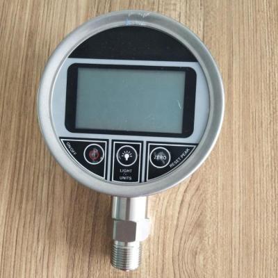 China Stainless steel can connect to computer digital pressure gauge with USB 3.6V battery power supply for sale