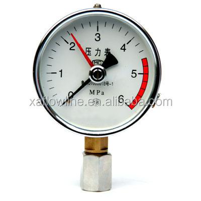 China High Accuracy Stainless Steel Case Double Needle Pressure Gauge for sale