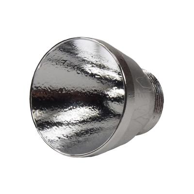 China Custom Flashlight Reflector OEM CNC Machining 25.5mm(d) X 25mm(h) Aluminum Reflector OP For Flashlight for sale