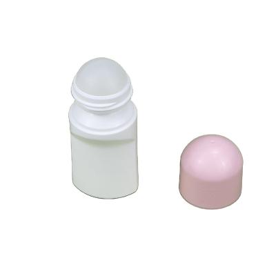 China Customized Color Cosmetic Empty Plastic Deodorant Roll On Bottles With 75ml Rollball Container With Pink Cap for sale