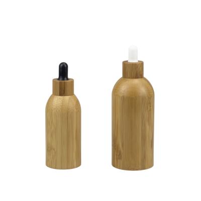 China Cosmetic Bamboo Outside Glass Inside Cosmetic Jar And Bottles With Bamboo Lid Packaging for sale