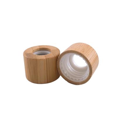 China Bottles Aromatherapy Cover Perfume Cover 28mm Bamboo Wooden Tubular Diffuser Cap for sale